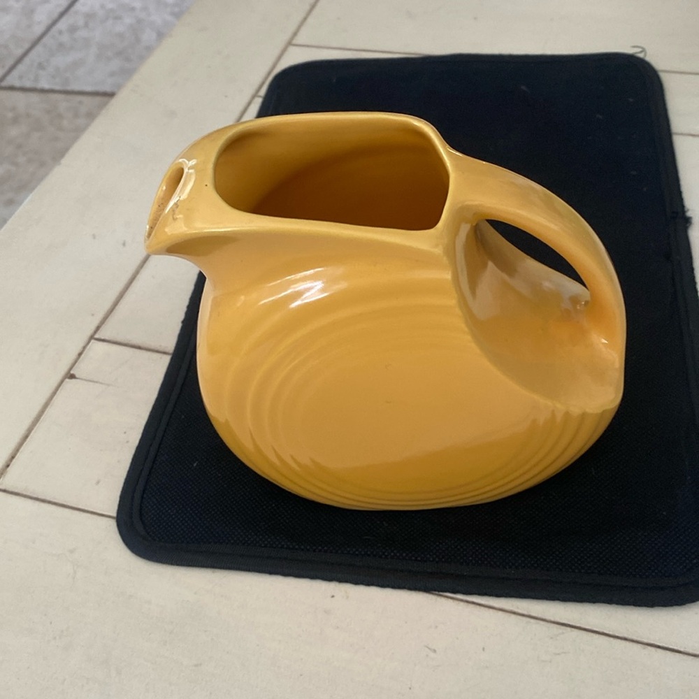 Fiestaware small pitcher.